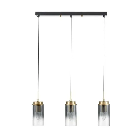 LUMION 8101/3A COMFI LN25 325 черный/бронза металл/стекло Подвес Е14 3*40W 220V ISHA