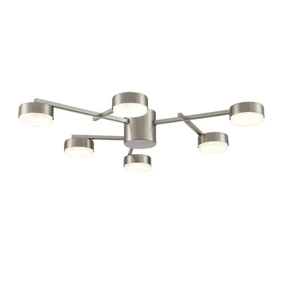 LUMION 8115/6C COMFI LN25 206 никель, металл Люстра потолочная LED GX53 6*7W 220V DABRA, изображение 5