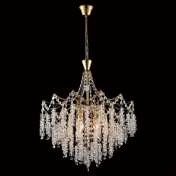 LUMION 8243/6 CLASSI LN25 22 латунь, металл Люстра подвесная E14 6*40W 220V KRISTINA, изображение 6