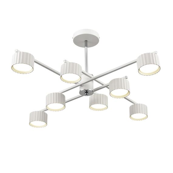 LUMION 8241/8C COMFI LN25 202 белый/хром, металл Люстра потолочная LED GX53 8*7W 220V KARINA, изображение 6