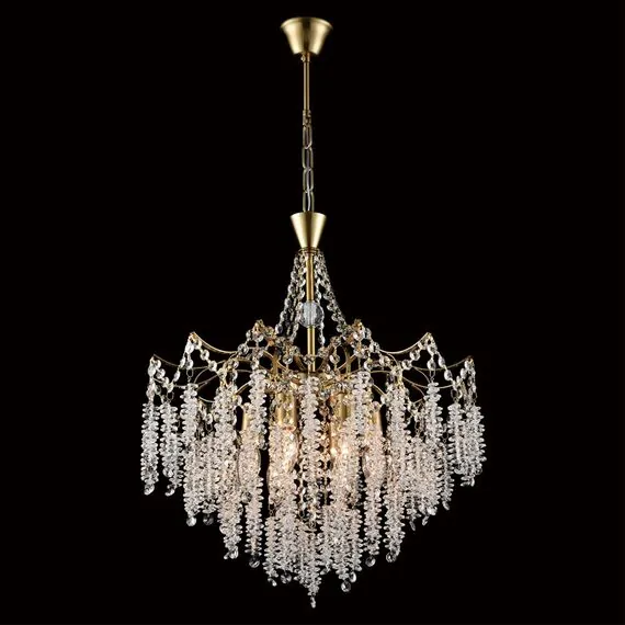LUMION 8243/6 CLASSI LN25 22 латунь, металл Люстра подвесная E14 6*40W 220V KRISTINA, изображение 6