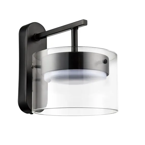 LUMION 8232/1W COMFI LN25 193 черный/прозрачный, металл/стекло Бра LED GX70 1*10W 220V NATALINA