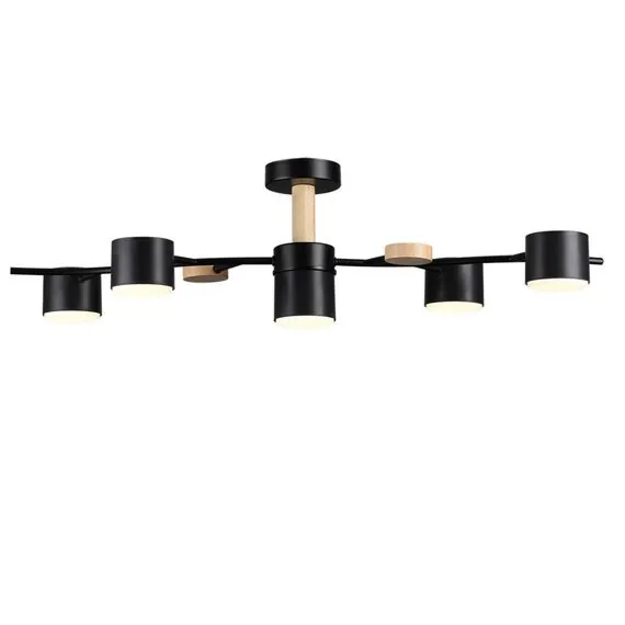LUMION 8194/5C COMFI LN25 261 черный, металл/дерево/пластик Потолочный светильник LED GX53 5*9W 220V CRYPTO, изображение 6
