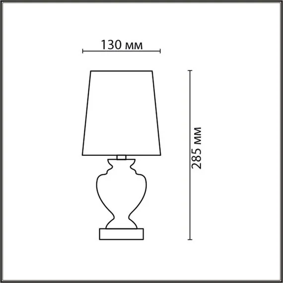 LUMION 8164/1T CLASSI LN25 000 серый, керамика/текстиль Настольная лампа E14 1*40W 220V BIANKA, изображение 2