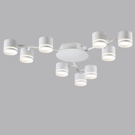 LUMION 8235/9C COMFI LN25 200 белый металл Люстра потолочная LED GX53 9*12W 220V GARETA, изображение 5