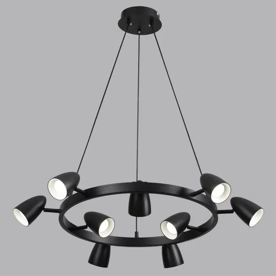 LUMION 8237/9 COMFI LN25 210 черный, металл Светильник подвесной GU10 LED 9*7W 220V ILMINA, изображение 4