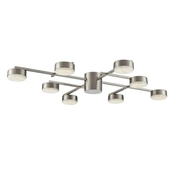 LUMION 8115/8C COMFI LN25 206 никель, металл Люстра потолочная LED GX53 8*7W 220V DABRA, изображение 5