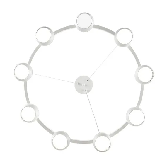 LUMION 8254/9 COMFI LN25 204 белый металл Светильник подвесной LED GX53 8*7W 220V LUAZANA, изображение 2