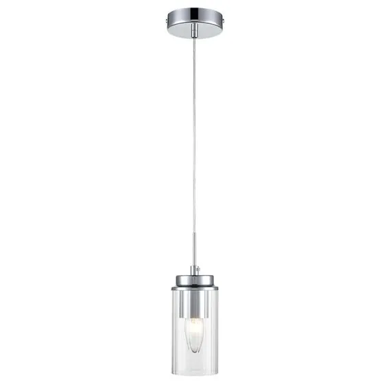 LUMION 8102/1A COMFI LN25 326 хром/прозрачный металл/металл Подвес Е14 1*40W 220V ISHA, изображение 5