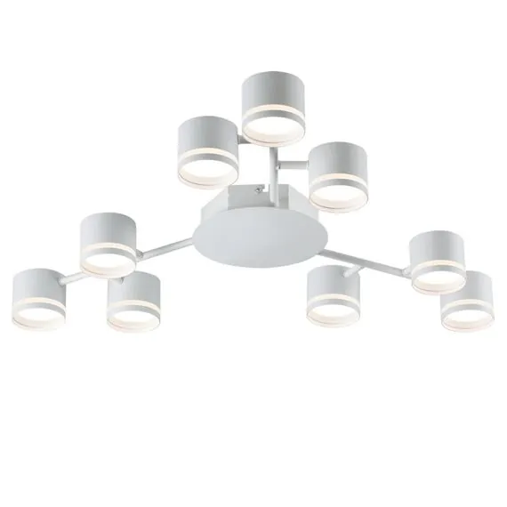 LUMION 8235/9C COMFI LN25 200 белый металл Люстра потолочная LED GX53 9*12W 220V GARETA, изображение 6