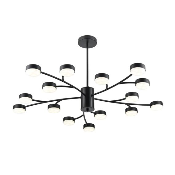 LUMION 8117/15 COMFI LN25 195 черный, металл Люстра LED GX53 15*7W 220V TORINA, изображение 7
