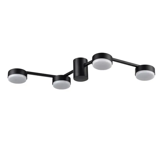 LUMION 8187/4C COMFI LN25 207 черный, металл Люстра потолочная LED GX53 4*7W 220V SANATA