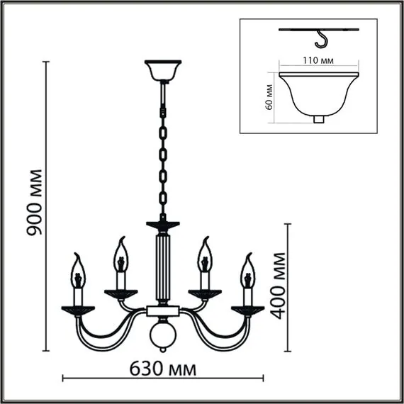 LUMION 8034/10 CLASSI LN25 18 хром, металл/стекло Люстра подвесная Е14 10*40W 220V INCANTO, изображение 2