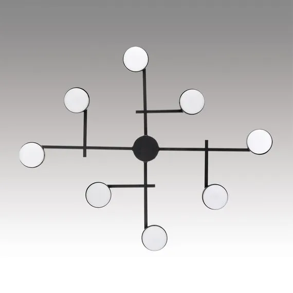 LUMION 8186/8C COMFI LN25 205 черный, металл Люстра потолочная LED GX53 8*7W 220V DABRA, изображение 3