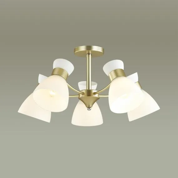 LUMION 4535/5C COMFI LN21 80 матовое золото Люстра потолочная E27 5*60W 220V WILMA, изображение 4