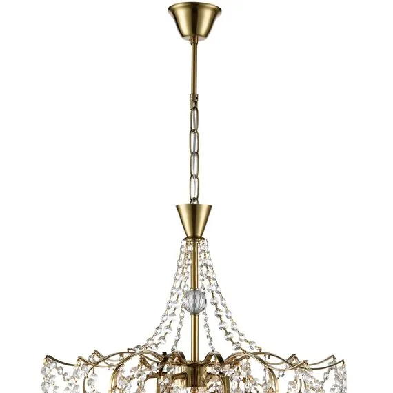 LUMION 8243/6 CLASSI LN25 22 латунь, металл Люстра подвесная E14 6*40W 220V KRISTINA, изображение 4
