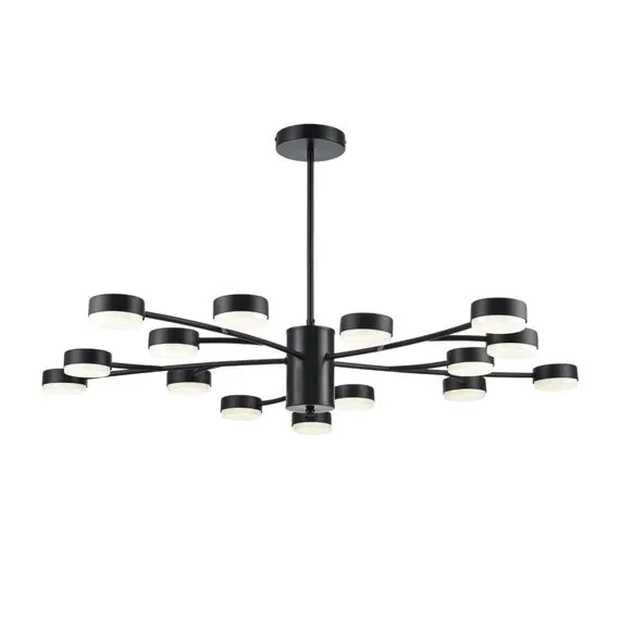 LUMION 8117/15 COMFI LN25 195 черный, металл Люстра LED GX53 15*7W 220V TORINA, изображение 6