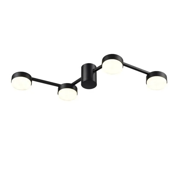 LUMION 8187/4C COMFI LN25 207 черный, металл Люстра потолочная LED GX53 4*7W 220V SANATA, изображение 5