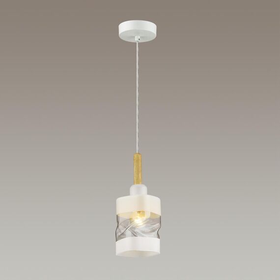 LUMION 4491/1 COUNTY LN20 000 белый, дерево Подвес E27 60W 220V BONNIE, изображение 3