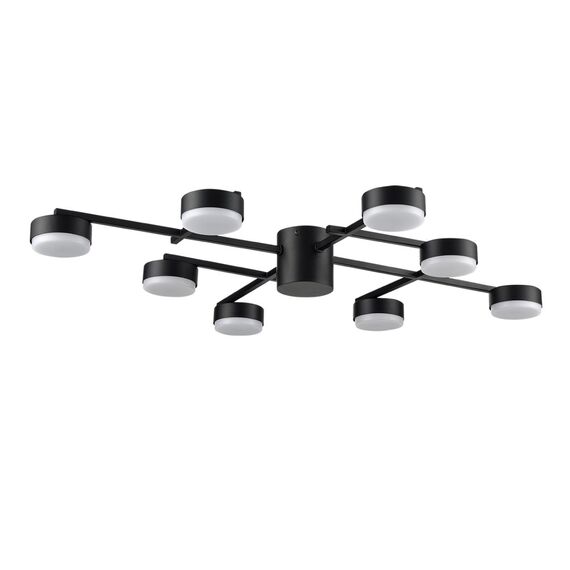 LUMION 8186/8C COMFI LN25 205 черный, металл Люстра потолочная LED GX53 8*7W 220V DABRA