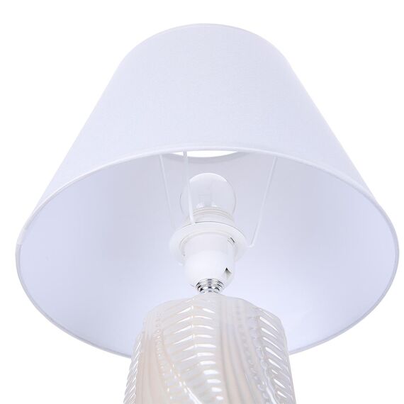 LUMION 8211/1T CLASSI LN25 000 белый жемчужный/белый, керамика/текстиль Настольная лампа Е27 1*60W 220V SINNA, изображение 3