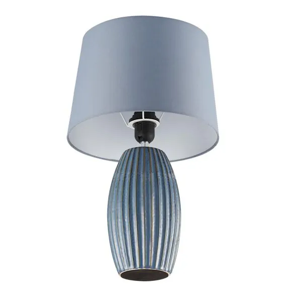 LUMION 8122/1T COMFI LN25 000 синий, керамика/текстиль Настольная лампа E27 1*60W 220V LAPUNA, изображение 3