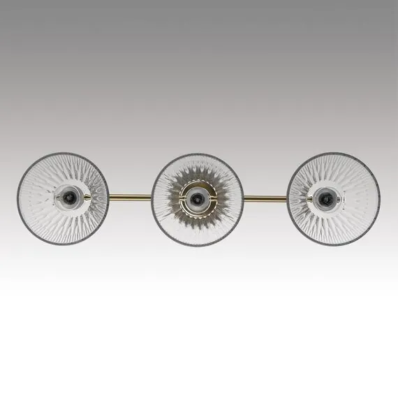 LUMION 8188/3C COMFI LN25 190 латунь/прозрачный, металл/стекло Потолочный светильник E14 3*40W 220V VIVIAN, изображение 4