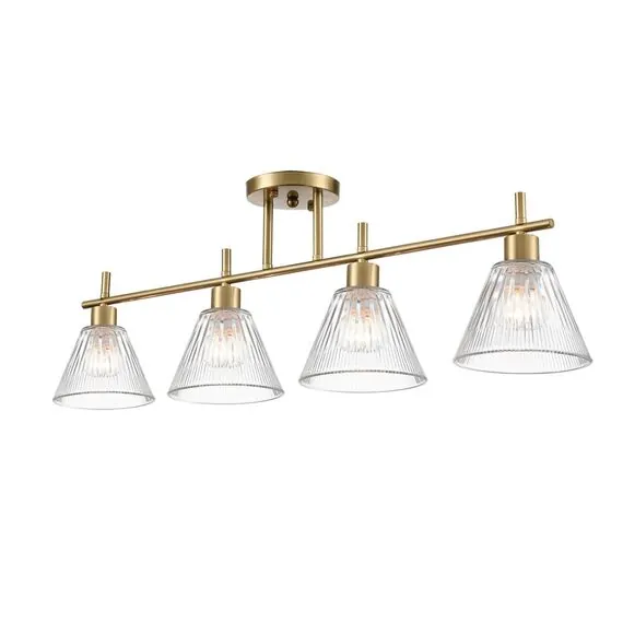LUMION 8188/4C COMFI LN25 190 латунь/прозрачный, металл/стекло Потолочный светильник E14 4*40W 220V VIVIAN, изображение 6
