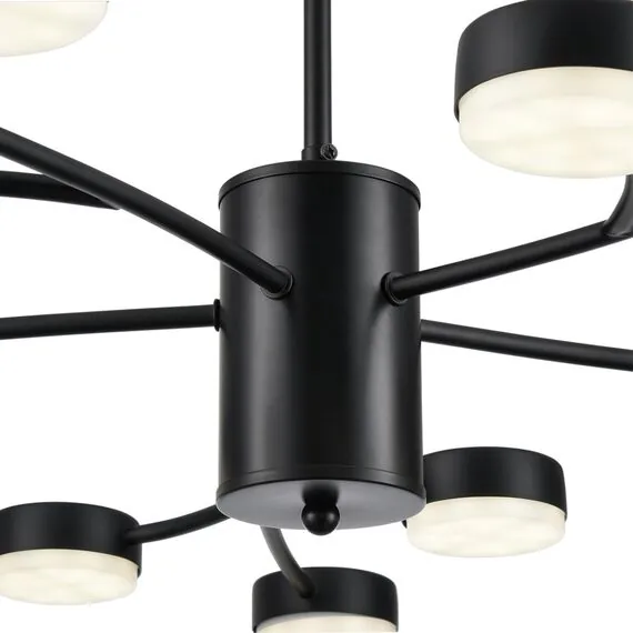 LUMION 8117/15 COMFI LN25 195 черный, металл Люстра LED GX53 15*7W 220V TORINA, изображение 3