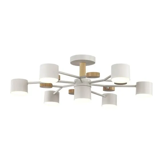 LUMION 8195/7C COMFI LN25 262 белый, металл/дерево/пластик Потолочный светильник LED GX53 7*9W 220V RONDO, изображение 6