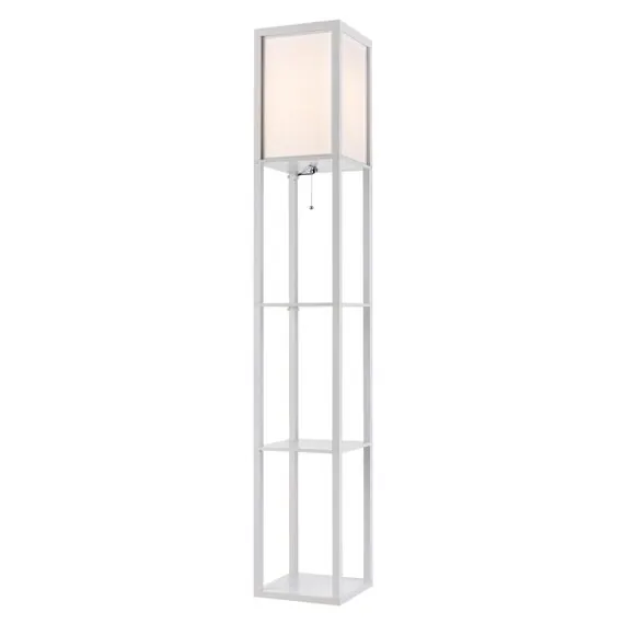 LUMION 8089/1F COMFI LN25 361 белый, дерево/текстиль Торшер Е27 1*60W 220V PRACTIC, изображение 7