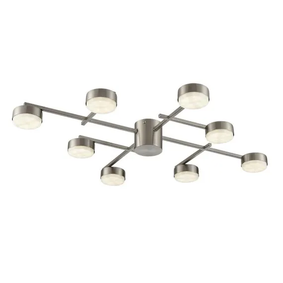 LUMION 8115/8C COMFI LN25 206 никель, металл Люстра потолочная LED GX53 8*7W 220V DABRA, изображение 6