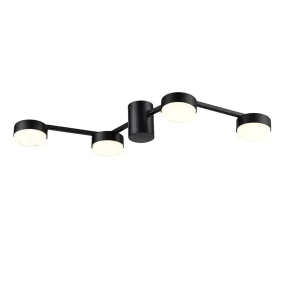 LUMION 8187/4C COMFI LN25 207 черный, металл Люстра потолочная LED GX53 4*7W 220V SANATA, изображение 4