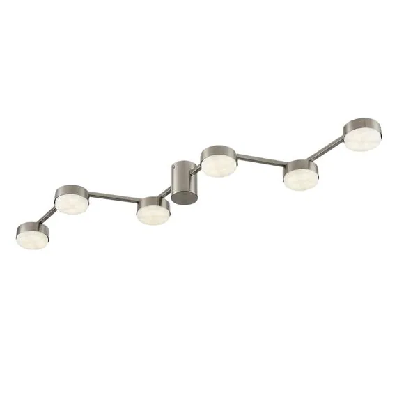 LUMION 8116/6C COMFI LN25 208 никель, металл Люстра потолочная LED GX53 6*7W 220V SANATA, изображение 6