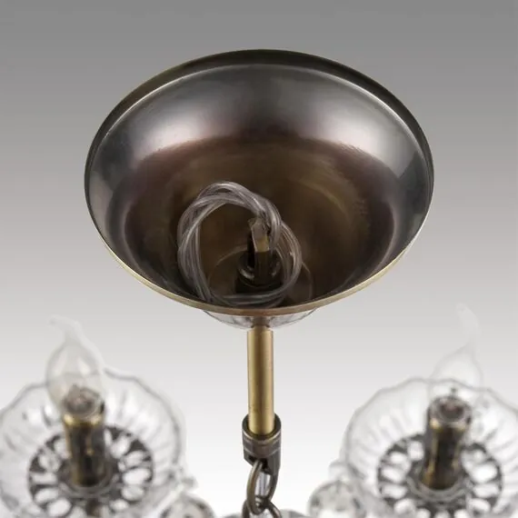 LUMION 8190/8 CLASSI LN25 24 античная бронза, металл/хрусталь Люстра E14 8*40W 220V LINN, изображение 8