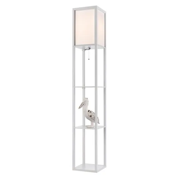 LUMION 8089/1F COMFI LN25 361 белый, дерево/текстиль Торшер Е27 1*60W 220V PRACTIC, изображение 3