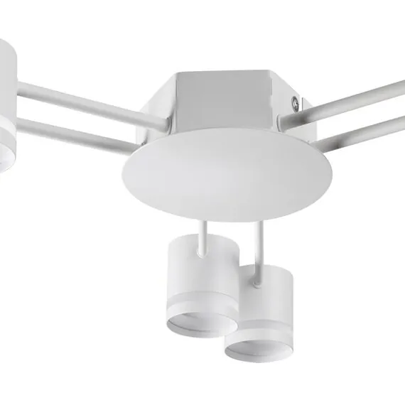 LUMION 8235/6C COMFI LN25 200 белый, металл Люстра потолочная LED GX53 6*12W 220V GARETA, изображение 3