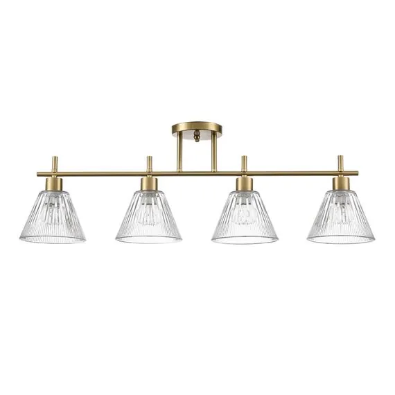 LUMION 8188/4C COMFI LN25 190 латунь/прозрачный, металл/стекло Потолочный светильник E14 4*40W 220V VIVIAN