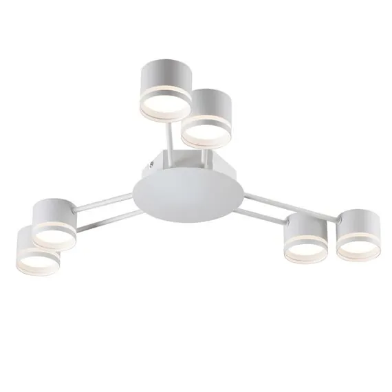 LUMION 8235/6C COMFI LN25 200 белый, металл Люстра потолочная LED GX53 6*12W 220V GARETA, изображение 6