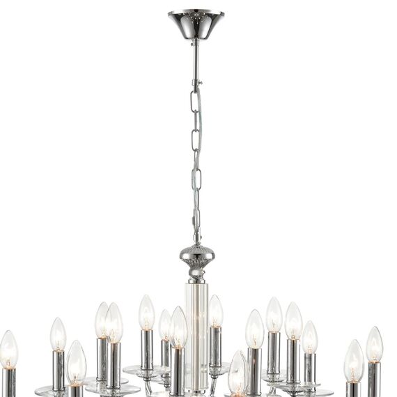 LUMION 8034/16 CLASSI LN25 18 хром, металл/стекло Люстра подвесная Е14 16*40W 220V INCANTO, изображение 4