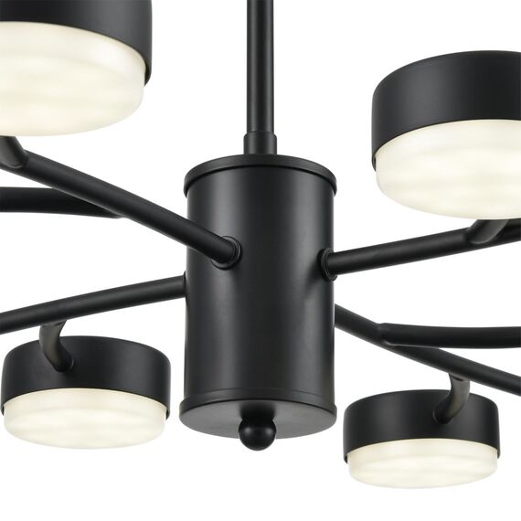 LUMION 8117/12 COMFI LN25 195 черный, металл Люстра LED GX53 12*7W 220V TORINA, изображение 3