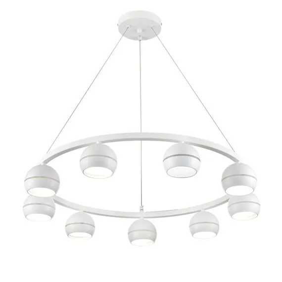 LUMION 8254/9 COMFI LN25 204 белый металл Светильник подвесной LED GX53 8*7W 220V LUAZANA, изображение 4