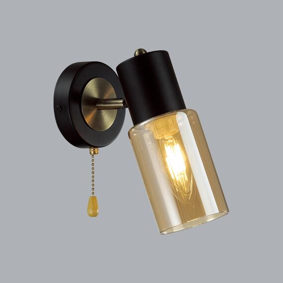 LUMION 5644/1W COMFI LN23 000 чёрный, бронза Бра E14 1*40W 220V RONNIE, изображение 3