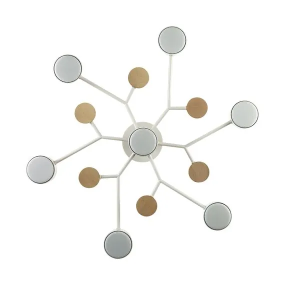 LUMION 8195/7C COMFI LN25 262 белый, металл/дерево/пластик Потолочный светильник LED GX53 7*9W 220V RONDO, изображение 4