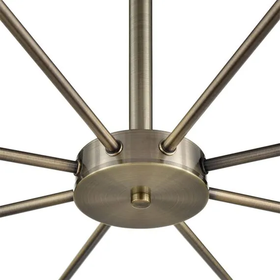 LUMION 8100/8C COMFI LN25 74 бронза/белый металл/стекло Люстра потолочная Е14 8*40W 220V MAVE, изображение 3