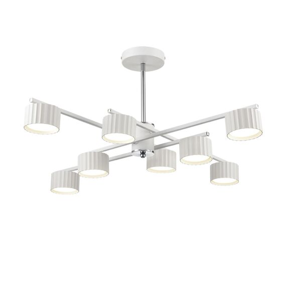 LUMION 8241/8C COMFI LN25 202 белый/хром, металл Люстра потолочная LED GX53 8*7W 220V KARINA, изображение 7