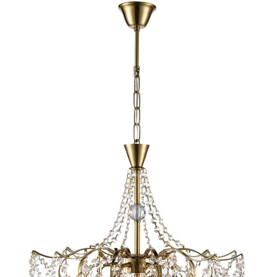 LUMION 8243/6 CLASSI LN25 22 латунь, металл Люстра подвесная E14 6*40W 220V KRISTINA, изображение 4