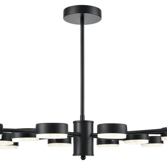 LUMION 8117/12 COMFI LN25 195 черный, металл Люстра LED GX53 12*7W 220V TORINA, изображение 4