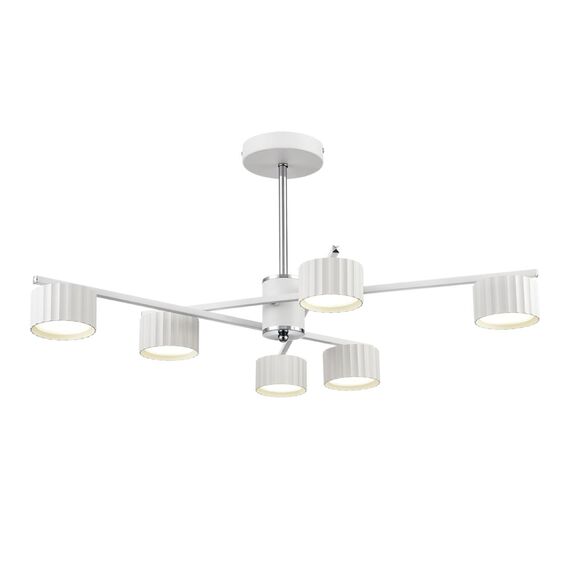 LUMION 8241/6C COMFI LN25 202 белый/хром, металл Люстра потолочная LED GX53 6*7W 220V KARINA, изображение 7