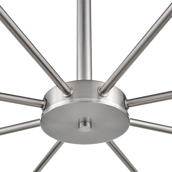 LUMION 8099/8C COMFI LN25 75 никель/белый металл/стекло Люстра потолочная Е14 8*40W 220V MAVE, изображение 3